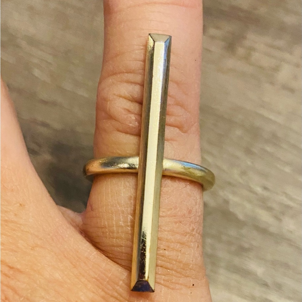 Kendra Scott Reggie Gold Cocktail Ring size 8